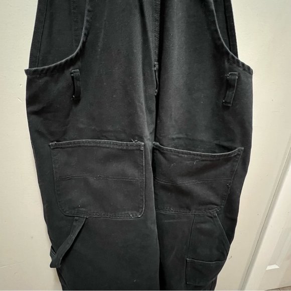 VINTAGE Y2K Nevada Black  Denim Carpenter Overalls - Picture 7 of 8